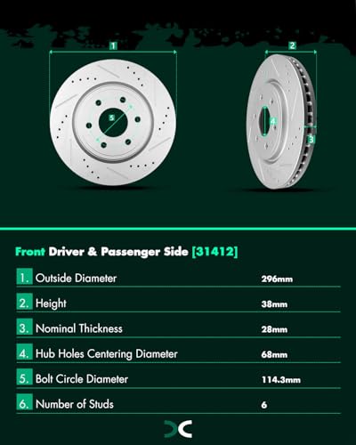 Image of SCITOO Front Rear Brake Pads and Rotors Kits Fit For Nissan Frontier 2005-2019,For Nissan Xterra 2005-2015,For Suzuki Equator 2009-2012