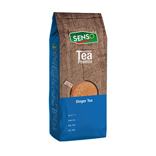 Image of Senso Ginger Natural Care Tea 1 kg Pack - Incredibly Authentic | Strong Chai | Premium Powder | Ginger Chai |Desi Chai | Readymade Tea | Adhrak Chai | Tea Ginger Mix (Pack of 1)-Natural Ayurvedic Herbs for Immunity Tea premix