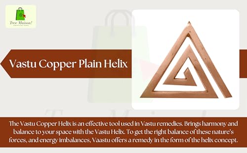 Image of Copper Plain Helix | 4 Inch |Energy Booster Vastu Remedy| Vastu Helix Remedy for Zone Correction |Zonal Placement - SE | Pack of 3