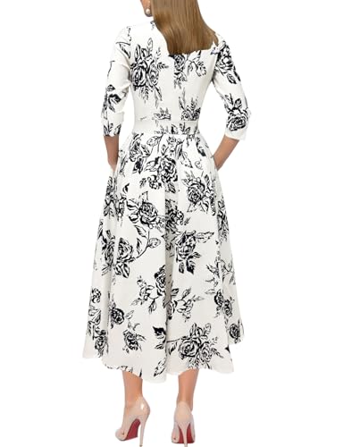 Image of Simple Flavor Women's Vintage Dress Sleeveless O-Neck Party Cocktail Dress