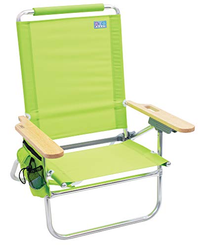 Rio Beach Bum Folding Beach Chair - Lime