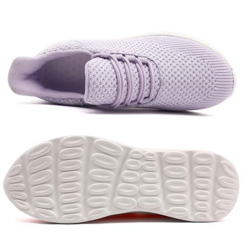 Image of DLWKIPV Womens Walking Running Shoes Tennis Slip On Sneakers Gym Workout Sport Lightweight Breathable Mesh Comfortable Casual