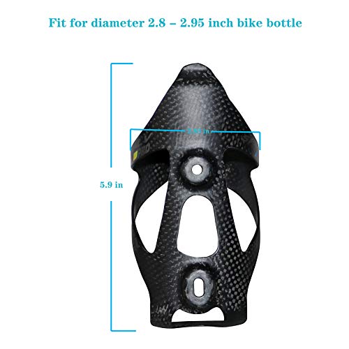 Tanup Bike Water Bottle Cage - Carbon Fiber Water Bottle Holder Lightweight And Strong Carbon Water Bottle Cages For Road Cycling, Bmx, Mountain Bike - 2 Pack #TOP3