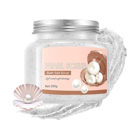 XMXueMei Rose Body Exfoliator, Deep Cleaning Exfoliating Body Scrub, Moisturizing Nourishing Salt Rose Body Scrub, 350 g