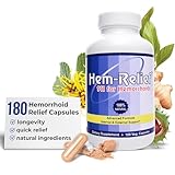 Hem-Relief for Hemorrhoids (Clinical Strength - 180 Capsules) ...