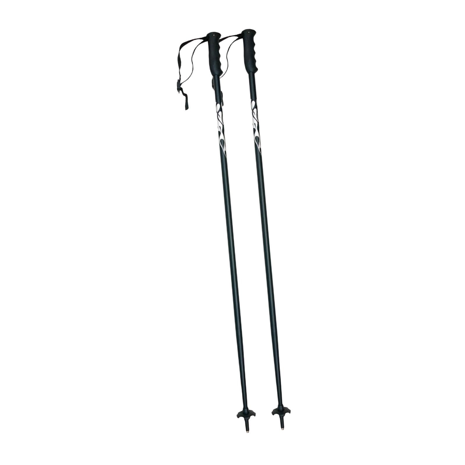 Lot de 2 bâtons de Ski Alpin résistants à l'usure de 100 cm (39,37 Pouces) avec dragonne, équipement de Ski pour Piste de Snowboard