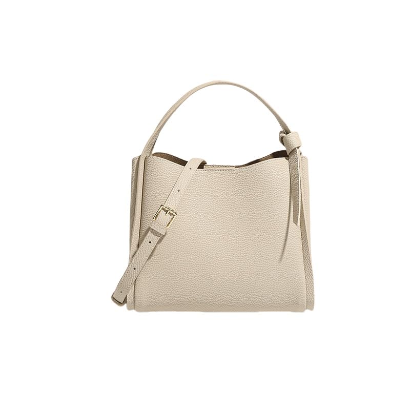 Sac en cuir blanc pour femme au style classique et finitions haut de gamme