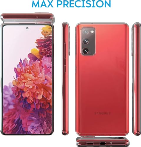Image of REALCASE Back Cover Case for Samsung Galaxy S20 FE | Scratch Resistant Shockproof Protective Crystal Clear Bumper (Silicone | Transparent)