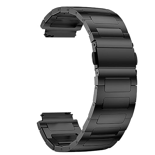 Correa metálica compatible con SUUNTO Race 2 22mm negra miniatura 6