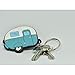 trendaffe Wohnwagen Schlüsselanhänger in türkis - Schlüsselring Schlüssel Ring