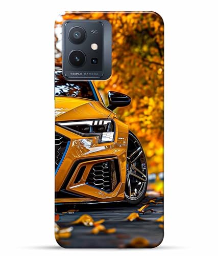 Image of Racing Car Rider Printed Hard Back Case Cover & Compatible for Vivo T1 5G | Vivo Y75 5G | Vivo iQOO Z6 5G (Multicolor) - D1815