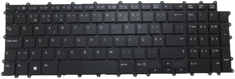 Generic Black Laptop Backlit Keyboard for LG 17Z90Q 17ZD90Q 17Z90Q-G 17Z90Q-K 17Z90Q-R Portugal PO No Frame