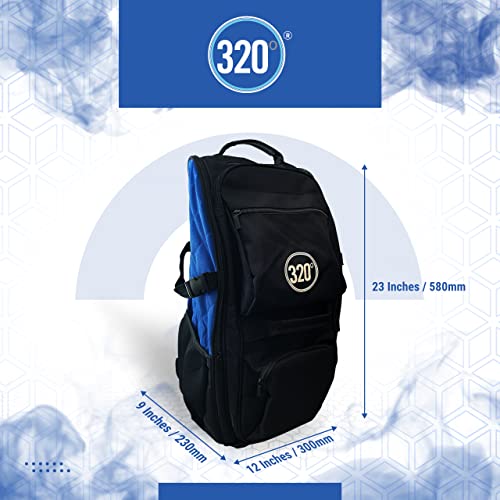 320º Shisha Tasche Gross mit 14 Fächern - Premium Shisha Rucksack - Reise Shisha Tragetasche Aufbewahrung Unterwegs… – Bild 7