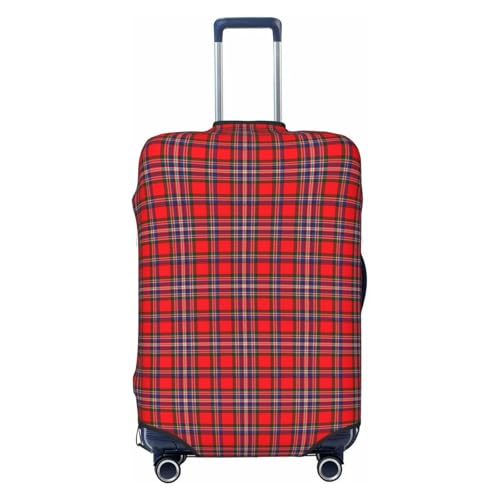 Clan Macfarlane Tartan Luggage Cover, Protective Washable Suitcase Cover - Travel Fashion Elastic Suitcase Protector X-Large
