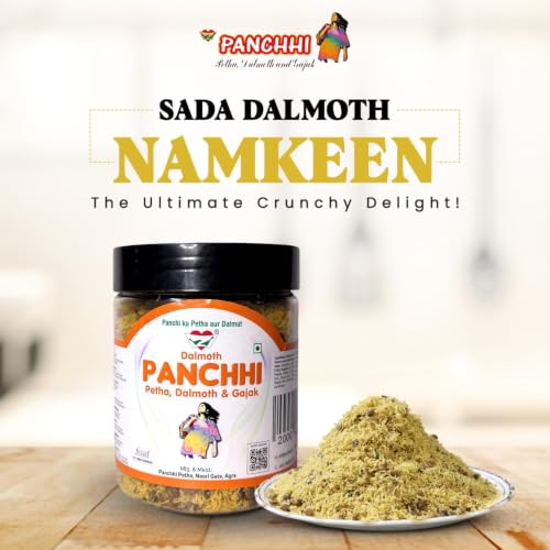 Image of PANCHI KA PETHA AUR DALMUT Regular Sada Dalmoth Namkeen (500g), Original Agra's Famous Crunchy & Spicy, Authentic Lentil Mix Indian Snack, Fresh & Tasty & Perfect
