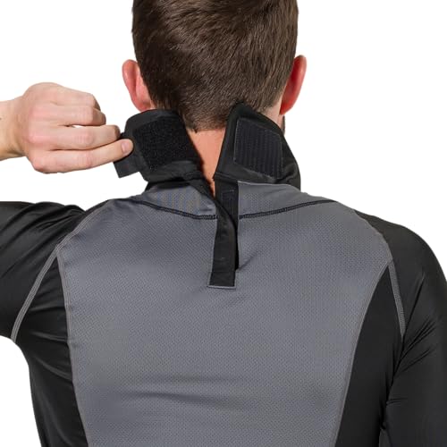 Shock Doctor Youth Boys Compression Shirt with Neckguard for Hockey. Long Sleeves with Integrated Neck Guard. for Youth Boys3