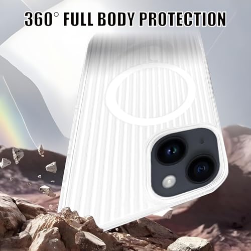 Image of AIBEX Protective Back Case Cover Compatible for iPhone 13 /14 | Camera & Body Protection| Shockproof,Scratch Resistant| Mag-Saf Wireless Charging Support - Black