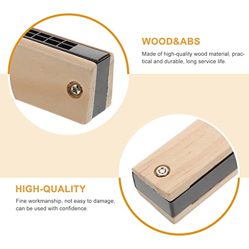 POPETPOP Lege Hout Harmonica Diatonische Harmonica Beginner Harmonica Mond Orgel Harp Voor Beginner Studenten… - Image 4