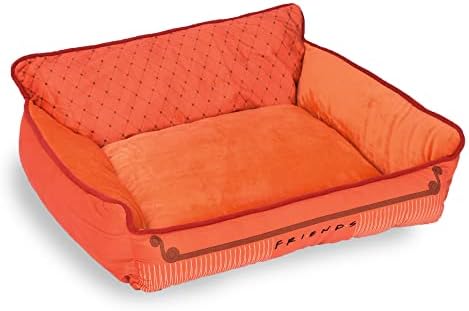 GuHuiKuFriends The TV Show Sofa Cuddler Dog Bed, 24"x 19"x 8" | Soft and Cute Dog Bed from Elevated Dog Bed Raised Dog Bed Friends Sofa Friends Merch Officially Licensed by Warner Bros