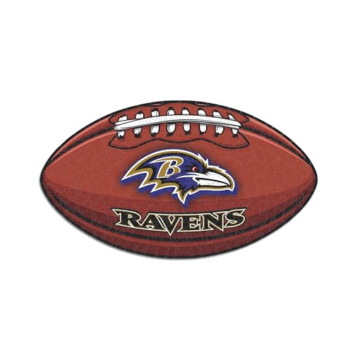 Iconic Puzzles, Baltimore Ravens Crest, 100% eco-sustainable wooden puzzle with official license NFL, size L, 500 pieces - Image 2