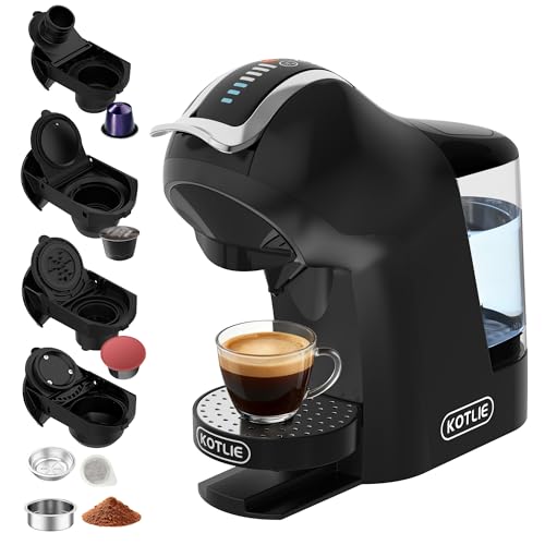Upgrade Máquina de Cápsulas Café Espresso 5 en 1 19 Bar para Nespresso/Dolce Gusto/LAVAZZA MIO/LOR y Café Molido/ESE, Cafeteras Automáticas Pequeñas con Cápsulas, EM-308B (Negro) Upgrade Máquina de Cápsulas Café Espresso 5 en 1 19 Bar para Nespresso/Dolce Gusto/LAVAZZA MIO/LOR y Café Molido/ESE, Cafeteras Automáticas Pequeñas con Cápsulas, EM-308B (Negro)