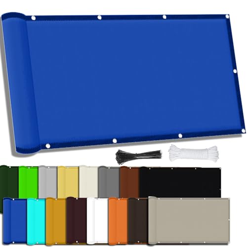 MAJINGC Rechteckige Quadratische Schattenplane 0.5X3M wasserdichte Sonnensegel Rechteckig Aus 98% UV-Schutz Geeignet Für Outdoor, Garten, Patio, Terrasse,Party Blau