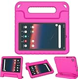 BMOUO Kids Case for Walmart Onn 7 inch Gen 3 2022 (Model:100071481), Light Weight Shockproof Convertible Handle Stand Case for Onn 7' Tablet 2022 (Only Fit for 2022, 3rd Gen), Rose