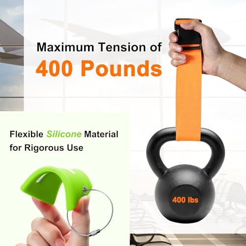 Image of Luggage Straps Tag for Suitcases TSA Approved Travel Belt 8 Pack by Chelmon (Mixed Colors)