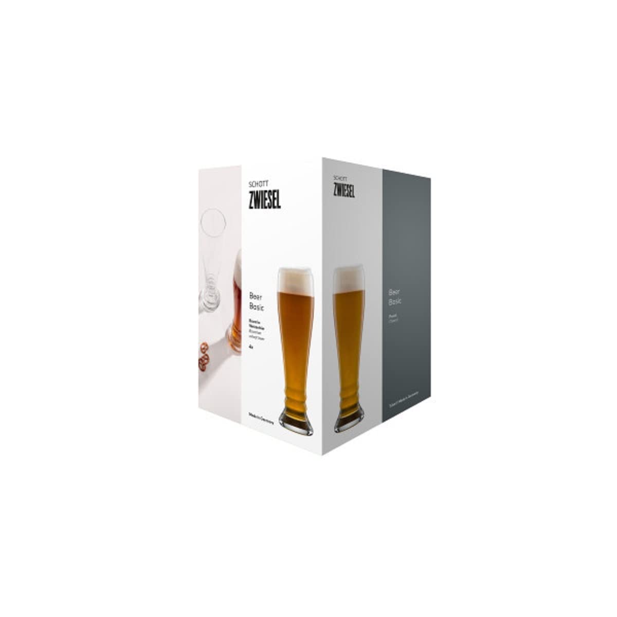 SCHOTT ZWIESEL Bavaria Beer Basic - Lot 4 Verres à Bière De Blé 0,5L - Cristal Tritan