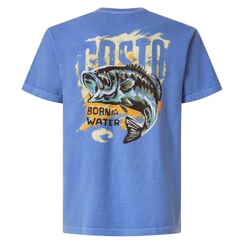 T-Shirt Homme Costa Del Mar Sunset Bass en coton doux pour le quotidien