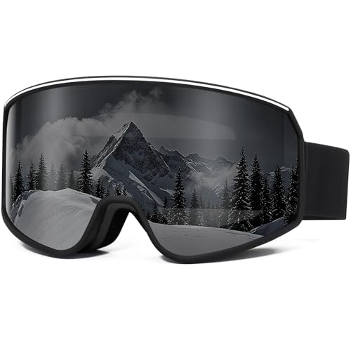 VEWOE Ski Goggles OTG for Men Women, Anti-fog UV Protection