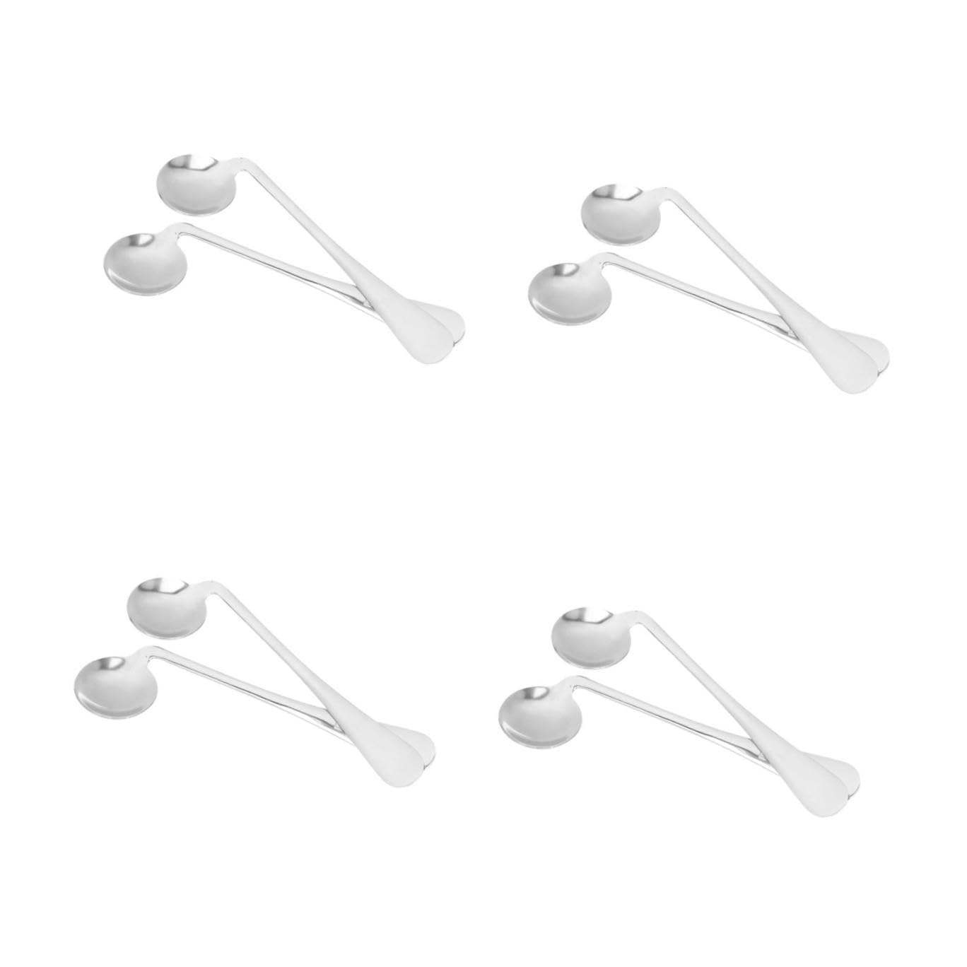 DOITOOL 8-Teiliges Adaptives Geschirr Tragbare Utensilien Outdoor-Geschirrsets Angepasstes Abgewinkeltes Gewichtetes Utensilienset Verschleißfestes Seniorengeschirr Ergonomisches