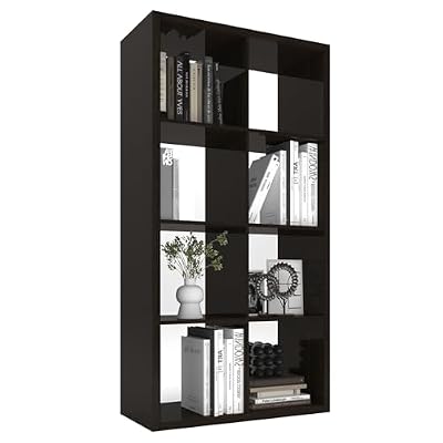Endearing Limons【2026 Wooden Thick Border 8 Cube Shelf Storage Organizer with Anti-Tipping Kits + Reversible Open Back Bookcase (11 x 11 Unit Cell Chocolate)