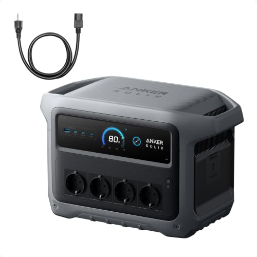 Anker SOLIX C1000 Gen 2 Tragbare Powerstation, 2000W Solargenerator