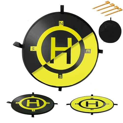 Gimaibugraff 21"/55 cm Drone Landing Pad - Foldable Landing Pad and Waterproof Launch Pad, Drone Landing Platform with Carry Bag, Mat Landing Pad for DJI Neo, Mini 4K, Avata, Holy Stone, Potensic
