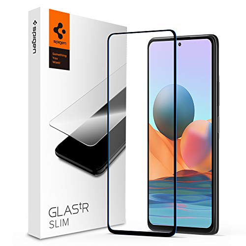 Spigen Screen protector compatibel met Xiaomi Redmi Note 10 Pro, POCO F4 5G, volledige afdekking, krasbestendig, 9H hardheid beschermfolie