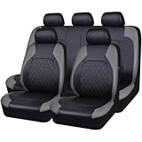 XJNNBR Auto Set Coprisedili per Ford Puma/Puma St SUV 2019 2020 2021 2022 2023 2024, Fodere Coprisedili Protezione Anteriori Posterior Sedili Traspirante Comodo Accessori,A