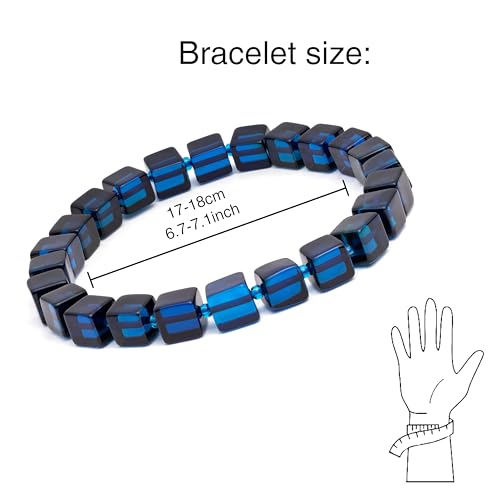 Amber Bracelet for Women and Men 6.7" - Healing Gemstone Bracelet with Polished Beads - Handmade Stretch Wristband - Certified Natural Amber Jewelry3