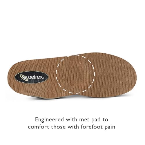 Image of Aetrex L2205 Memory Foam Orthotics Shoe Insoles for Men - Metatarsal Cupped Heel Arch Support Inserts for Men Stay Comfort All Day