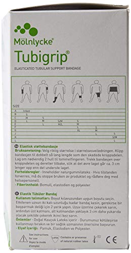 molnlycke 1443 tubigrip multipurpose tubular bandage size c natural