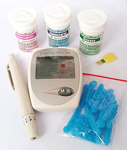 3in1 easytouch glucose cholesterol hemoglobin monitor test strips…