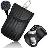 FOAMO Schlüsseletui für Keyless Go Schlüssel Carbon Schwarz Blau