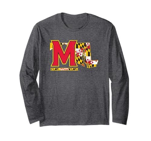 University of Maryland Terrapins State Shape Long Sleeve T-Shirt