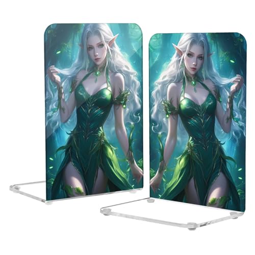 Fermalibri resistente trasparente per gli appassionati di lettura, gioco di fate, anime, stile fantasy