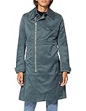 gabardina gris perla Cuello plano G-STAR RAW Minor Twill Trench Gabardina, Gris (Graphite C657-996), XXS para Mujer