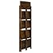 Casual Home Stratford 5-Shelf Folding Bookcase-Warm Brown