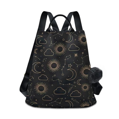 Sac à dos imprimé lunes style cool idéal pour le shopping urbain et vos escapades de week-end