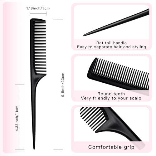 Set de 24 Peines Rat Tail para Mujeres miniatura 2