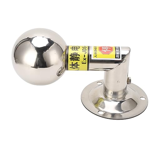 Image of Topyond Efficient Static Discharge Ball, 304 Stainless Steel L Shape Wall Mount Human Body Static Eliminator Discharger, Quick Touch, Eliminates Static Electricity