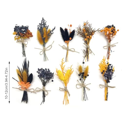 Christmas Dried Flowers for Crafts, 10Pcs Mini Bouquets miniatura 7